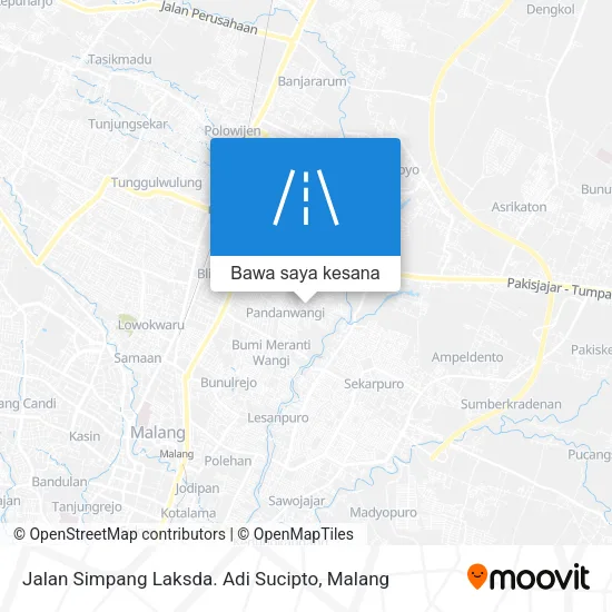 Peta Jalan Simpang Laksda. Adi Sucipto