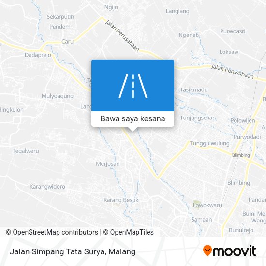 Peta Jalan Simpang Tata Surya