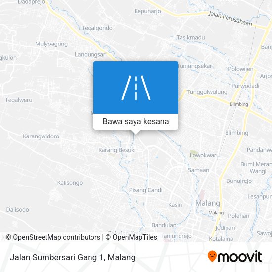 Peta Jalan Sumbersari Gang 1