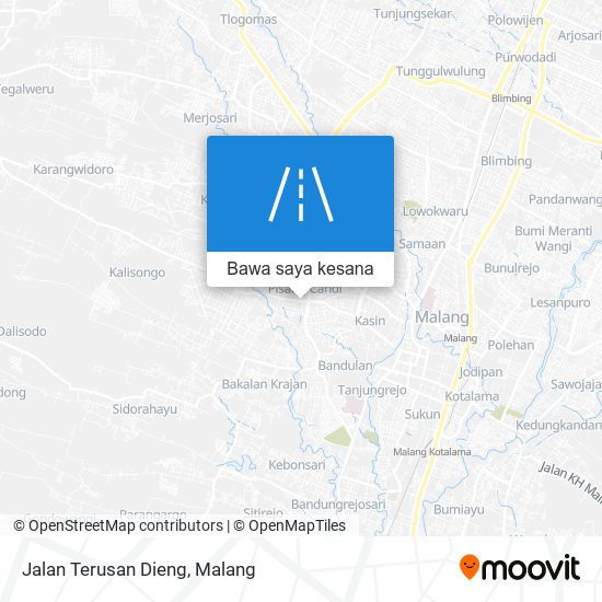 Peta Jalan Terusan Dieng