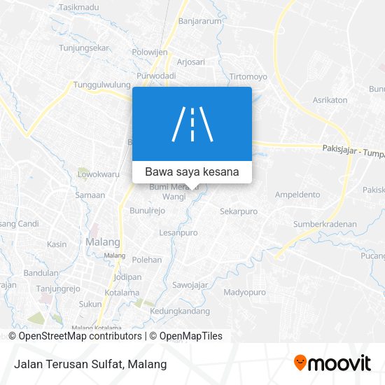 Peta Jalan Terusan Sulfat