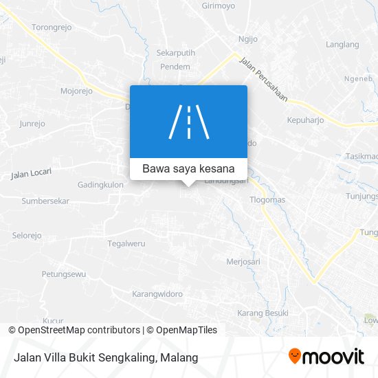 Peta Jalan Villa Bukit Sengkaling