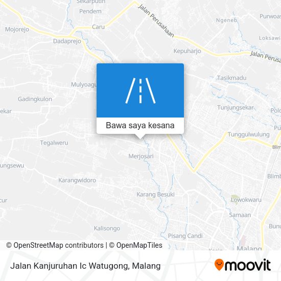 Peta Jalan Kanjuruhan Ic Watugong
