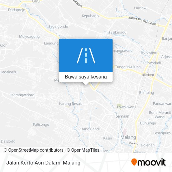 Peta Jalan Kerto Asri Dalam
