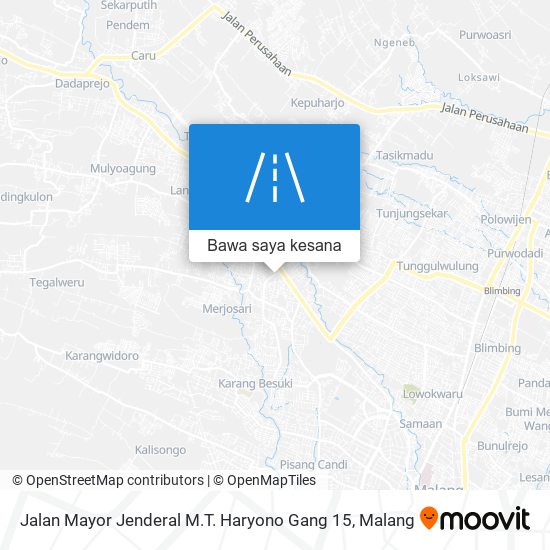 Peta Jalan Mayor Jenderal M.T. Haryono Gang 15