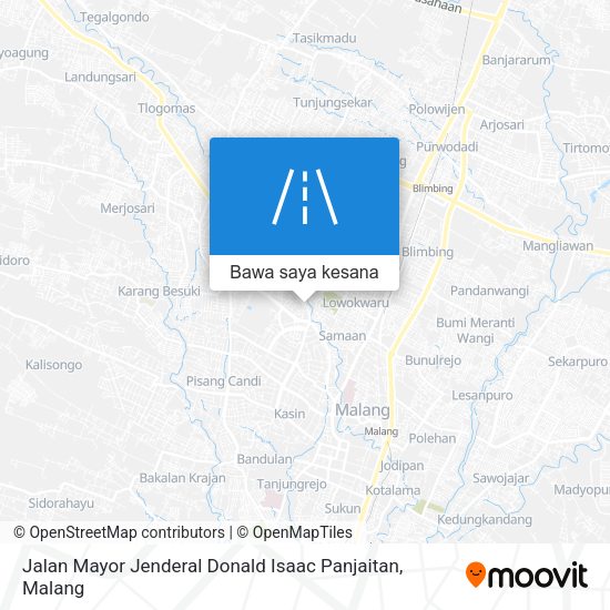 Peta Jalan Mayor Jenderal Donald Isaac Panjaitan