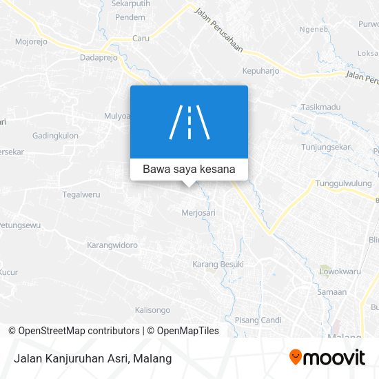Peta Jalan Kanjuruhan Asri