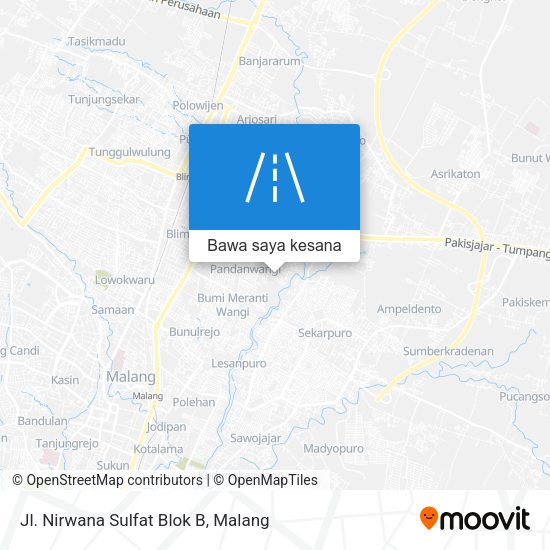 Peta Jl. Nirwana Sulfat Blok B
