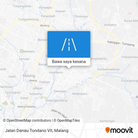 Peta Jalan Danau Tondano VII