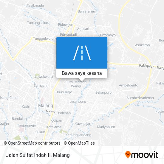 Peta Jalan Sulfat Indah II