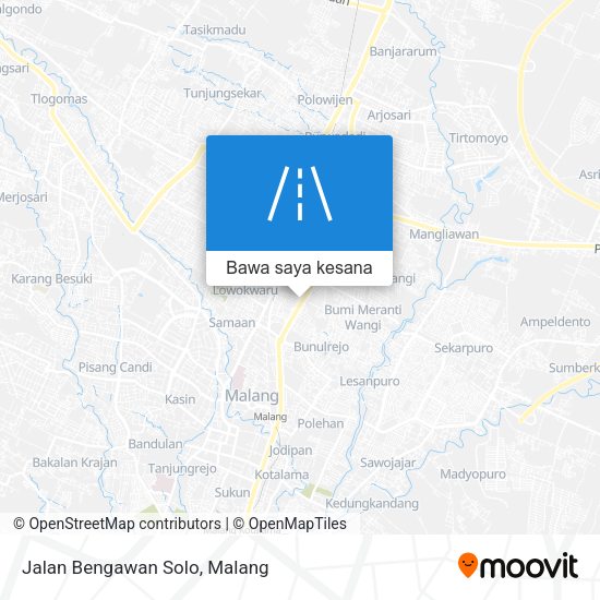 Peta Jalan Bengawan Solo