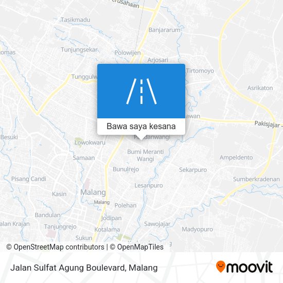 Peta Jalan Sulfat Agung Boulevard