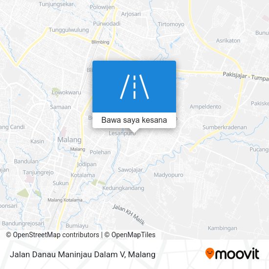 Peta Jalan Danau Maninjau Dalam V