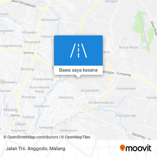 Peta Jalan Trs. Anggodo