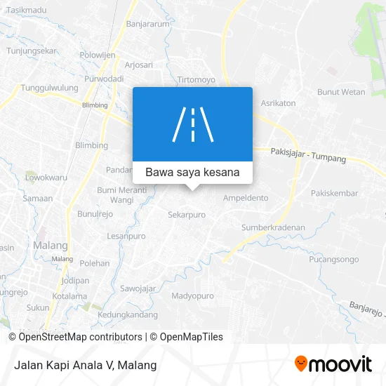 Peta Jalan Kapi Anala V