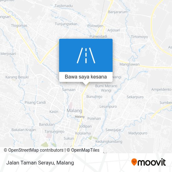 Peta Jalan Taman Serayu