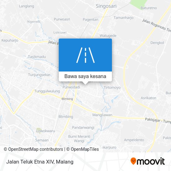 Peta Jalan Teluk Etna XIV