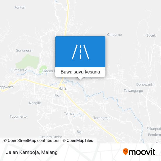 Peta Jalan Kamboja