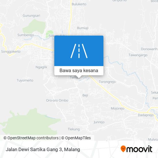 Peta Jalan Dewi Sartika Gang 3