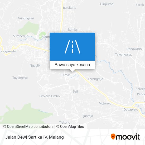 Peta Jalan Dewi Sartika IV