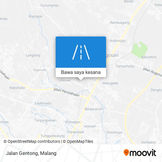 Peta Jalan Gentong