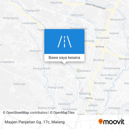 Peta Mayjen Panjaitan Gg. 17c