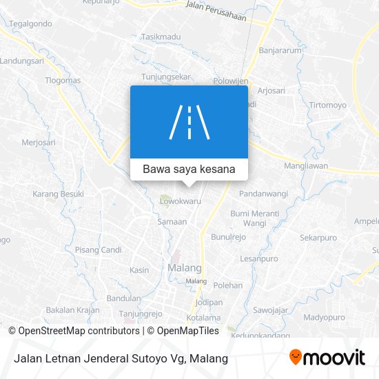 Peta Jalan Letnan Jenderal Sutoyo Vg