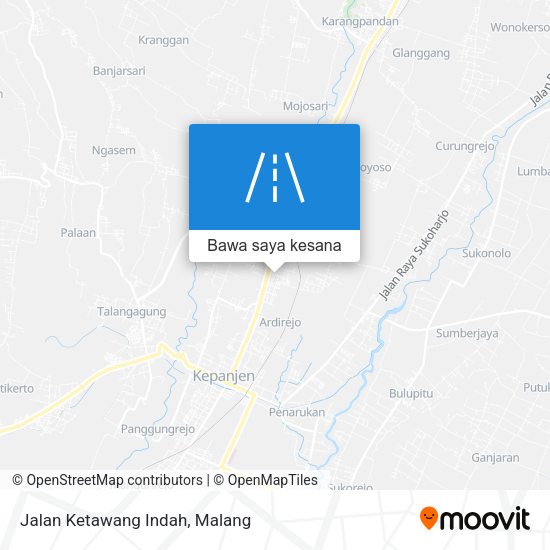 Peta Jalan Ketawang Indah