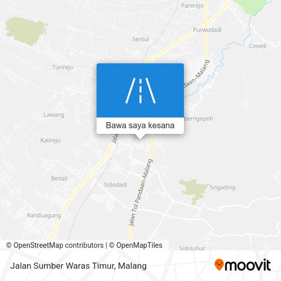Peta Jalan Sumber Waras Timur
