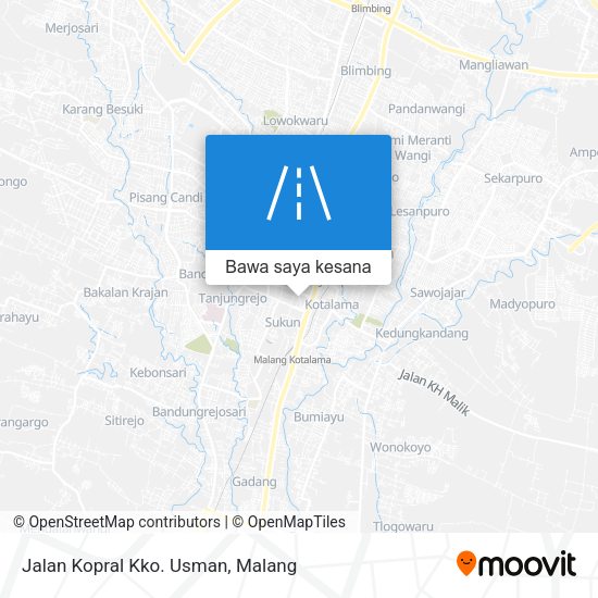 Peta Jalan Kopral Kko. Usman