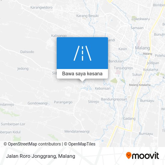 Peta Jalan Roro Jonggrang