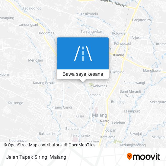 Peta Jalan Tapak Siring