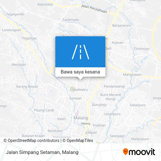 Peta Jalan Simpang Setaman