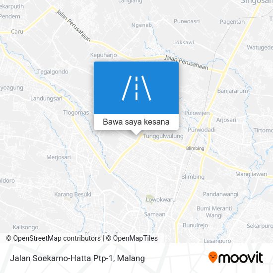 Peta Jalan Soekarno-Hatta Ptp-1