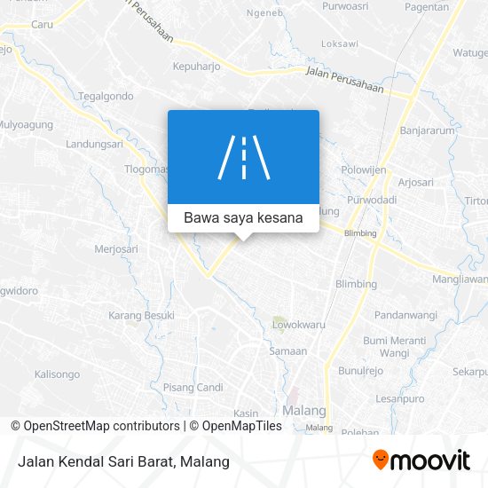 Peta Jalan Kendal Sari Barat