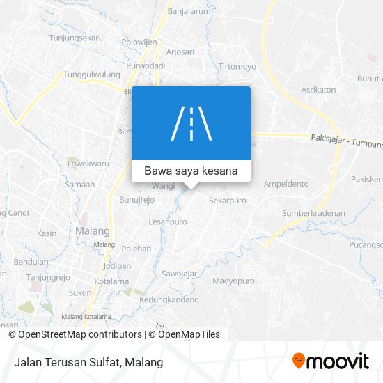 Peta Jalan Terusan Sulfat