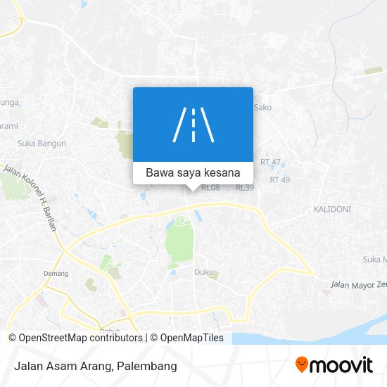 Peta Jalan Asam Arang