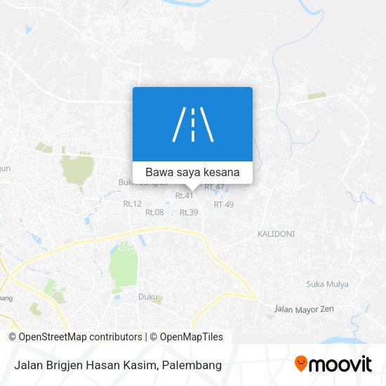 Peta Jalan Brigjen Hasan Kasim
