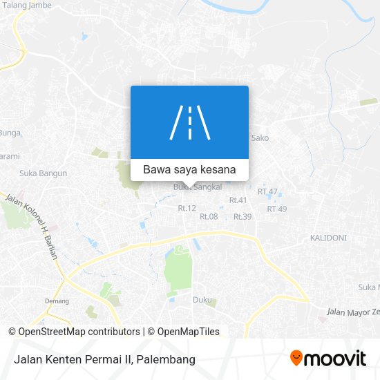 Peta Jalan Kenten Permai II
