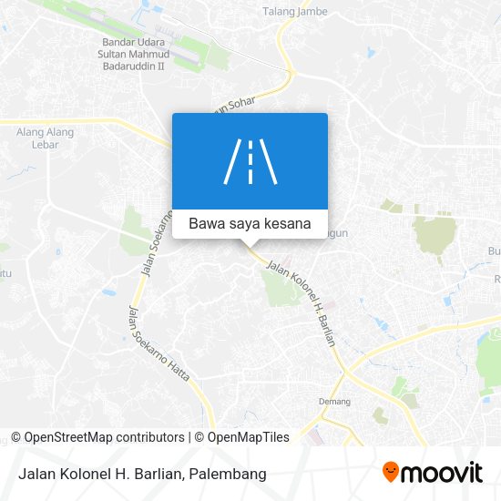 Peta Jalan Kolonel H. Barlian