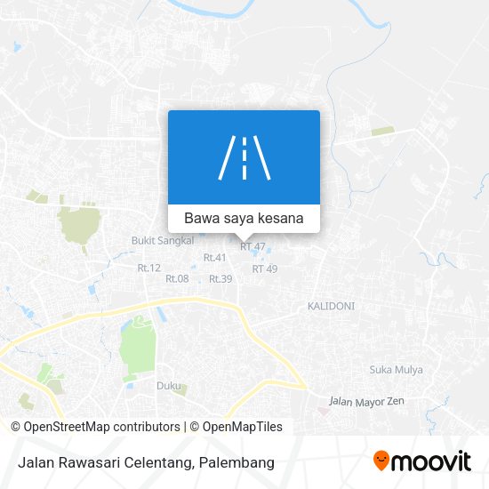 Peta Jalan Rawasari Celentang