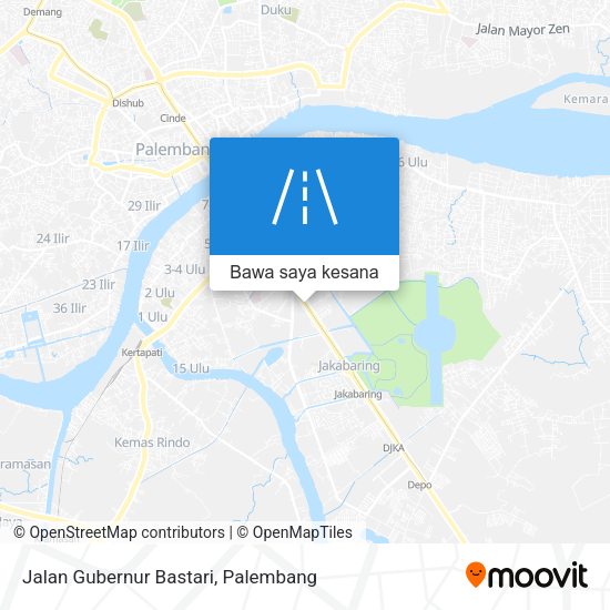 Peta Jalan Gubernur Bastari