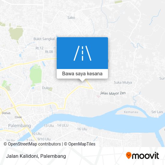 Peta Jalan Kalidoni