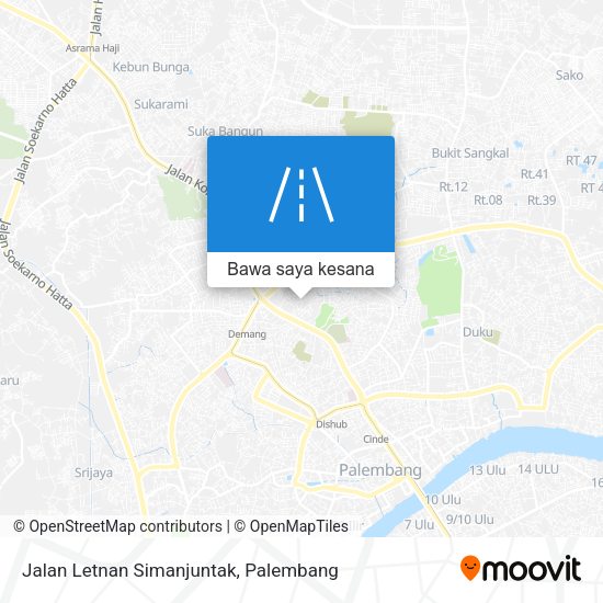 Peta Jalan Letnan Simanjuntak
