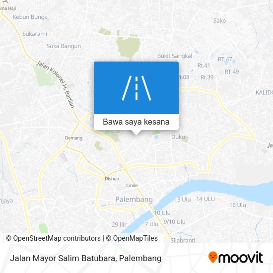 Peta Jalan Mayor Salim Batubara