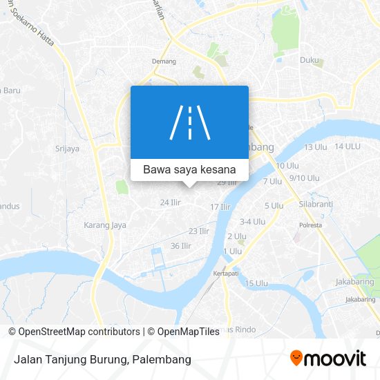 Peta Jalan Tanjung Burung