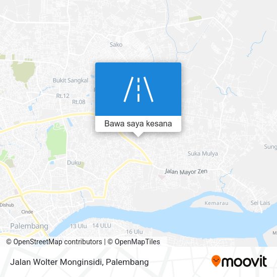 Peta Jalan Wolter Monginsidi