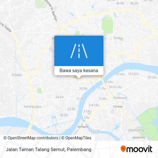 Peta Jalan Taman Talang Semut