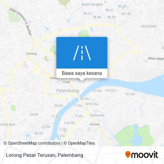 Peta Lorong Pasar Terusan