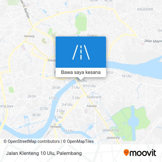 Peta Jalan Klenteng 10 Ulu